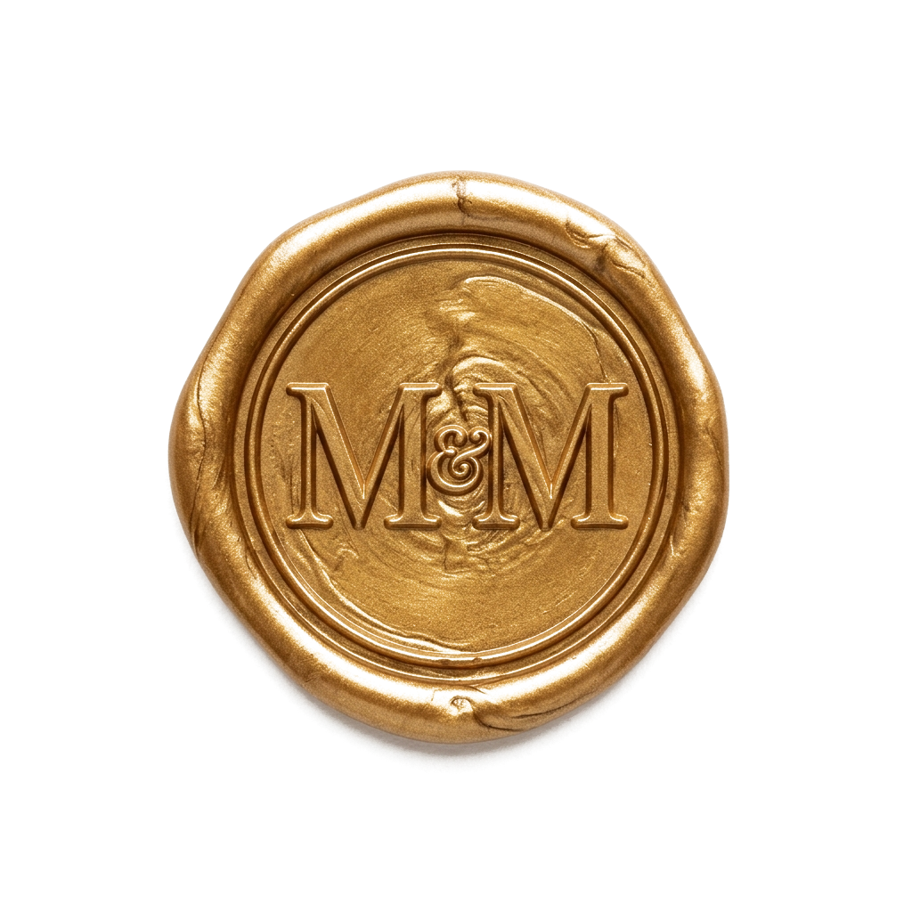 M&M Gold Wax Seal